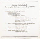 Benno Moiseiwitsch : The Complete Rachmaninov Recordings: 1937-43 (CD, Comp, Mono)