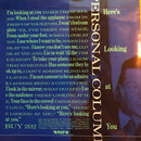 Personal Column : Strictly Confidential (7", Single)