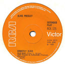Elvis Presley : Strictly Elvis (7", EP, Ora)