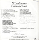 George Harrison : All Those Years Ago (7", Single, Pic)
