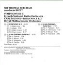 Georges Bizet, Sir Thomas Beecham : Symphony In C, L'Arlésienne - Suites Nos. 1 & 2 (CD, Comp, Club)