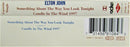 Elton John : Something About The Way You Look Tonight / Candle In The Wind 1997 (Cass, Single, Dol)