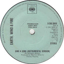 Earth, Wind & Fire : Singasong (7", Promo)