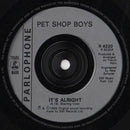 Pet Shop Boys : It's Alright (7", Single, Sil)