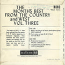Various : The Months Best From The Country & West Vol. Three (7", EP)