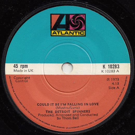 Spinners : Could It Be I'm Falling In Love (7", Single, Sol)