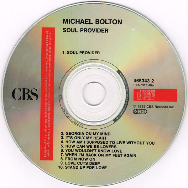 Buy Michael Bolton : Soul Provider (CD, Album) from DaddyPop www