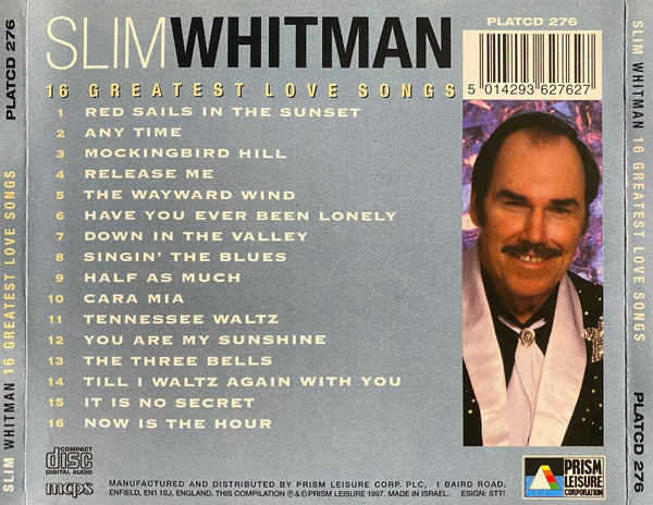 Slim Whitman : 16 Greatest Love Songs (CD, Comp)