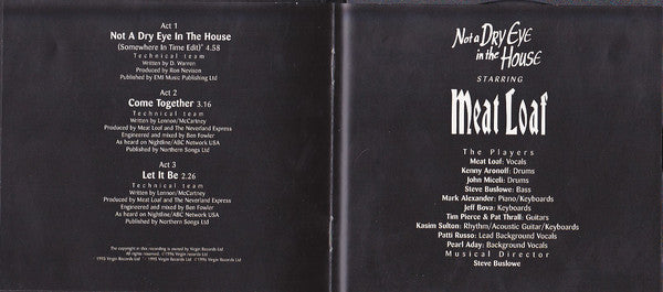 Meat Loaf : Not A Dry Eye In The House (CD, Single)