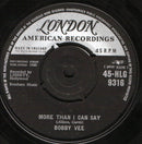 Bobby Vee : More Than I Can Say (7", Single)