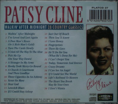 Patsy Cline : Walkin' After Midnight - 28 Country Classics (CD, Comp)