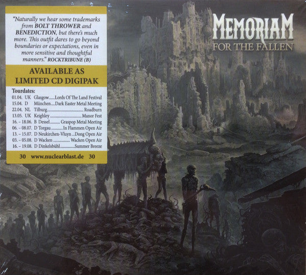 Memoriam : For The Fallen (CD, Album, Ltd, Dig)