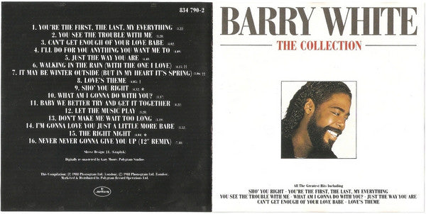 Barry White : The Collection (CD, Comp, RE, RM)