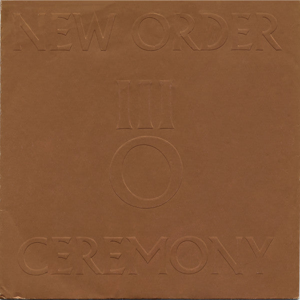 New Order : Ceremony (7", Single, Lyn)