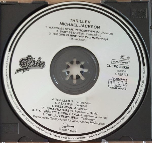 Michael Jackson : Thriller (CD, Album, RE)