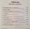 Michael Jackson : Thriller (CD, Album, RE)