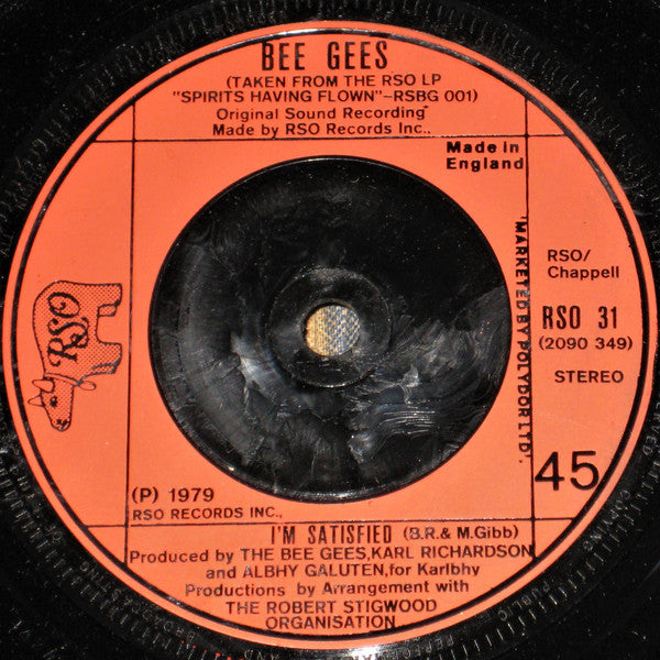 Bee Gees : Love You Inside Out (7", Single, Red)