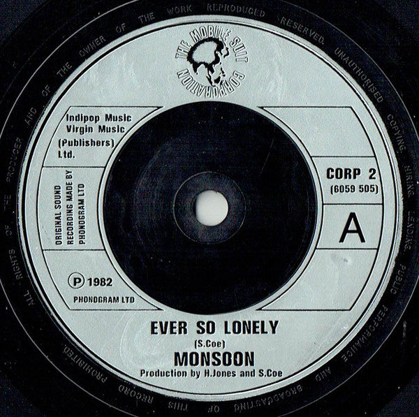 Monsoon : Ever So Lonely (7", Single, Inj)