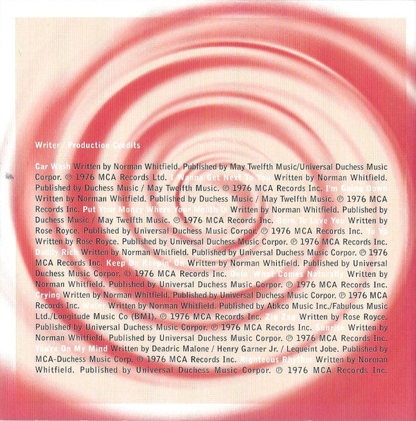 Rose Royce : The Collection (CD, Comp)