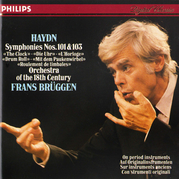 Joseph Haydn - Orchestra Of The 18th Century, Frans Brüggen : Symphonies Nos. 101 & 103 (CD, Album)