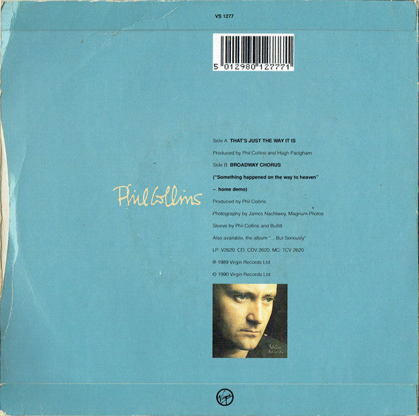 Phil Collins : That's Just The Way It Is (7", Sil)