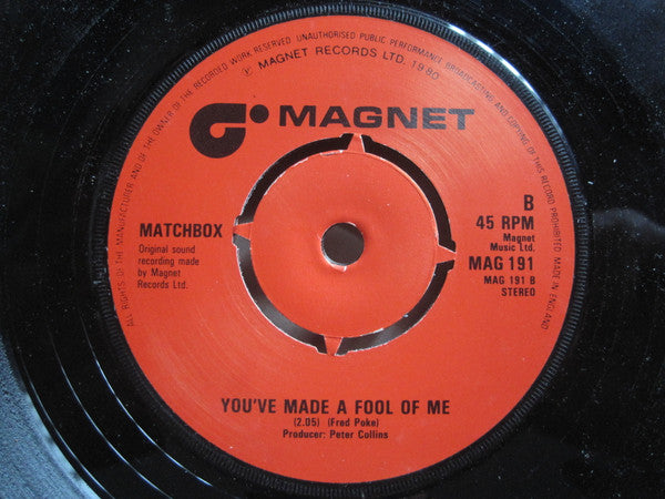 Matchbox (3) : When You Ask About Love (7", Single, Kno)