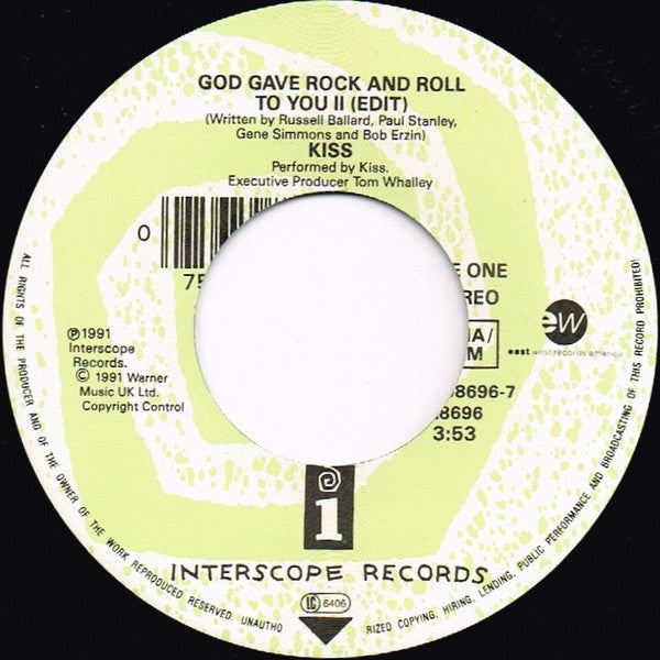 Kiss / King's X : God Gave Rock & Roll To You II / Junior's Gone Wild (7", Single, Lar)