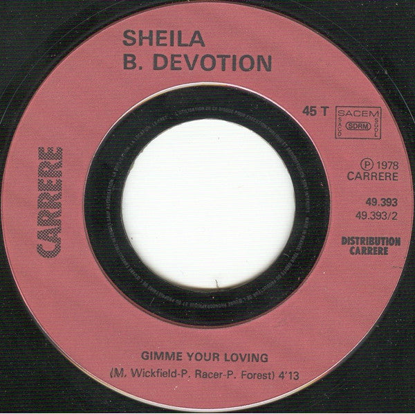 Sheila & B. Devotion : You Light My Fire (7", Single)