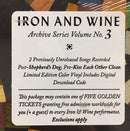 Iron And Wine : Archive Series Volume No. 3 (12", RSD, Ltd, Blu)