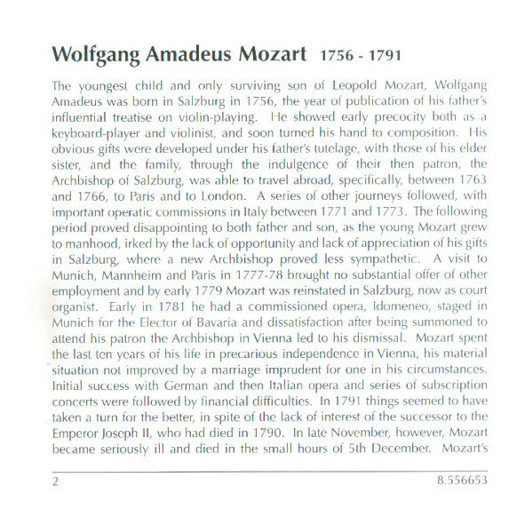 Wolfgang Amadeus Mozart : The Best Of Mozart (CD, Comp, RE)