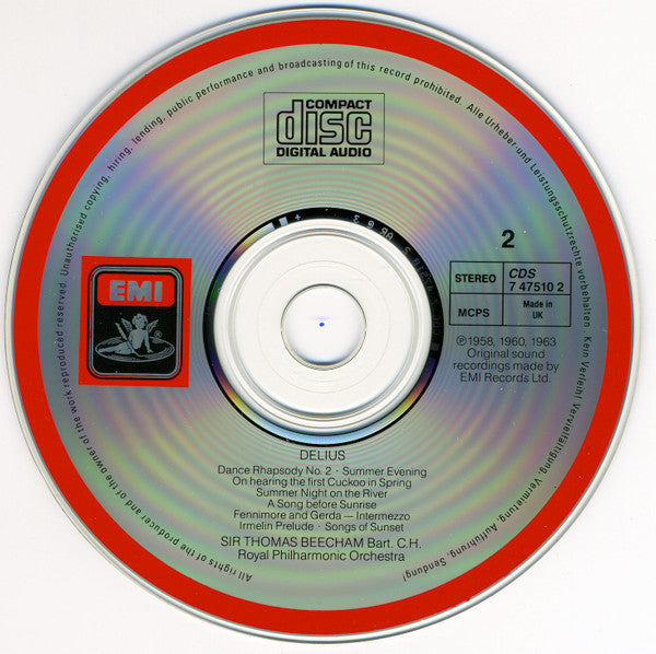 Delius* - Sir Thomas Beecham, Royal Philharmonic Orchestra : Beecham Conducts Delius (2xCD, Album, Comp)