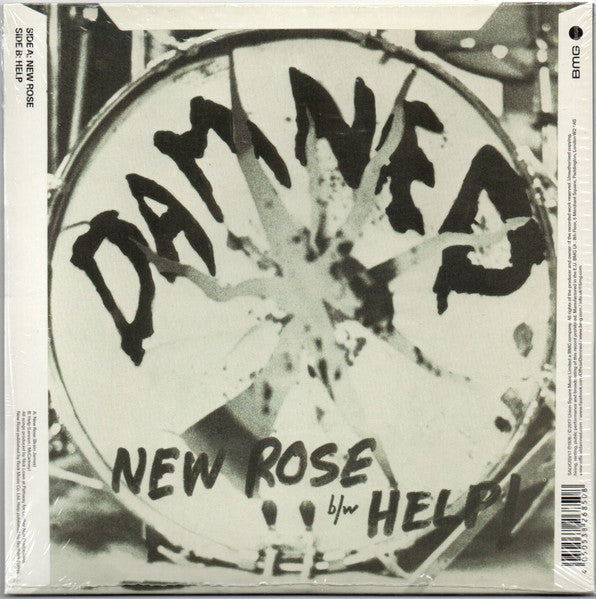 The Damned : New Rose / Help (7", Single, Pic)