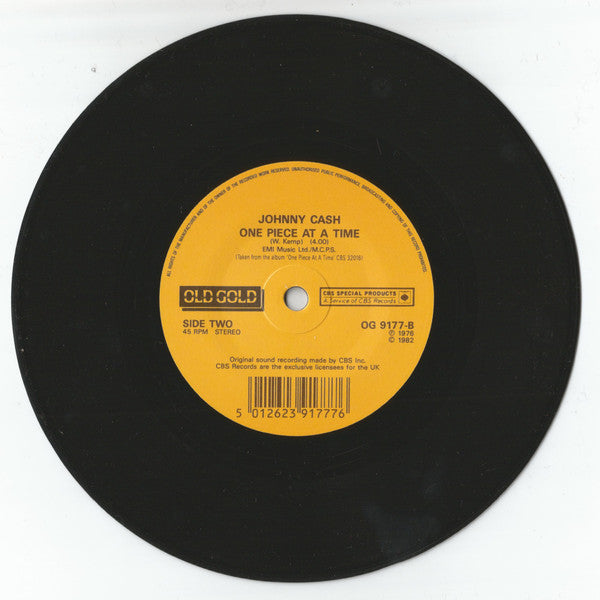 Johnny Cash : A Thing Called Love / One Piece At A Time (7", Single)