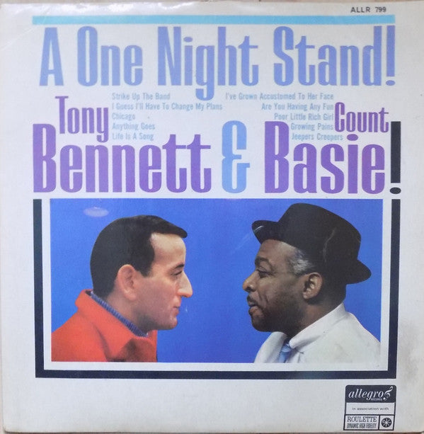 Tony Bennett & Count Basie : One Night Stand (LP, RE)