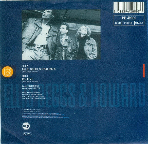 Ellis, Beggs & Howard : Big Bubbles, No Troubles (7", Single)