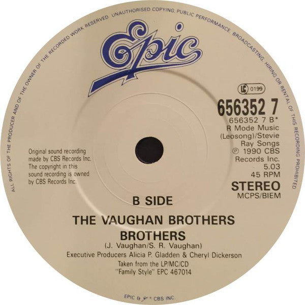 The Vaughan Brothers : Tick Tock (7", Single)