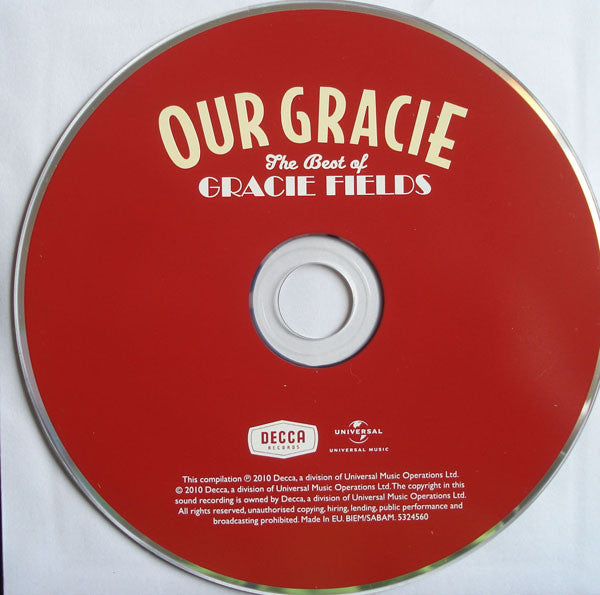 Gracie Fields : Our Gracie The Best Of Gracie Fields (CD, Comp)