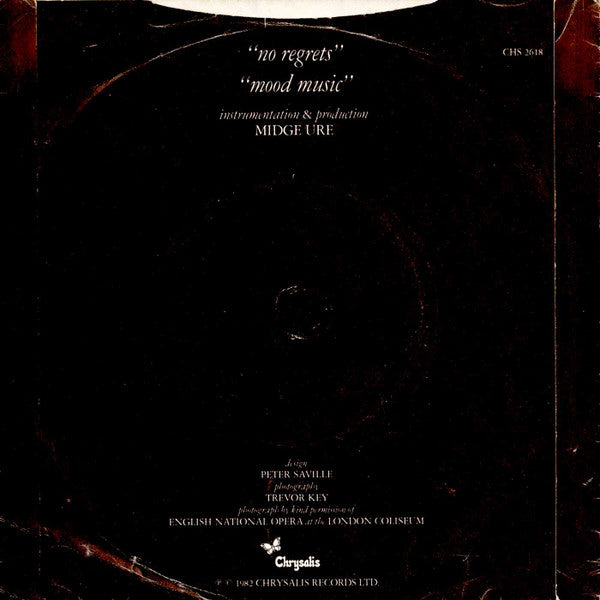 Midge Ure : No Regrets (7", Single, Blu)