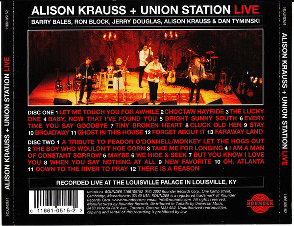 Alison Krauss + Union Station* : Live (2xCD, Album)