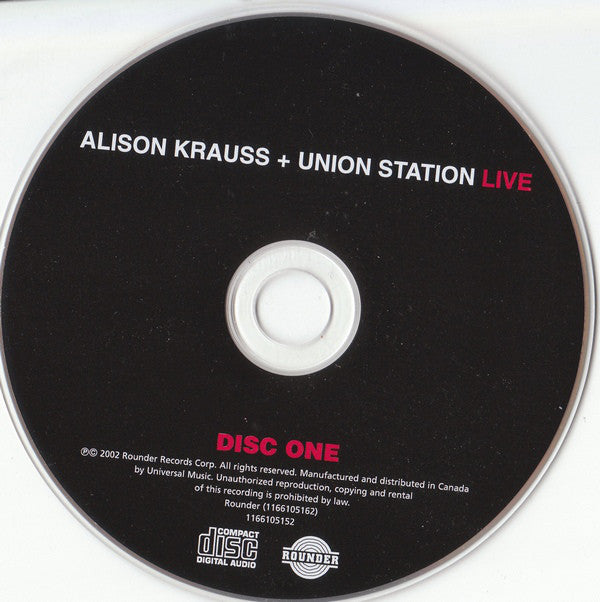 Alison Krauss + Union Station* : Live (2xCD, Album)