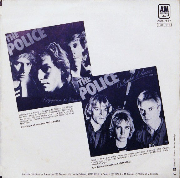 The Police : Bring On The Night / Roxanne (7", Single, Sil)