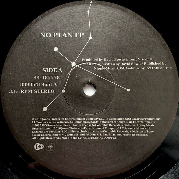 David Bowie : No Plan EP (12", S/Sided, EP, Etch, 180)