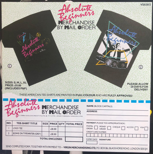 David Bowie : Absolute Beginners (12", Single)