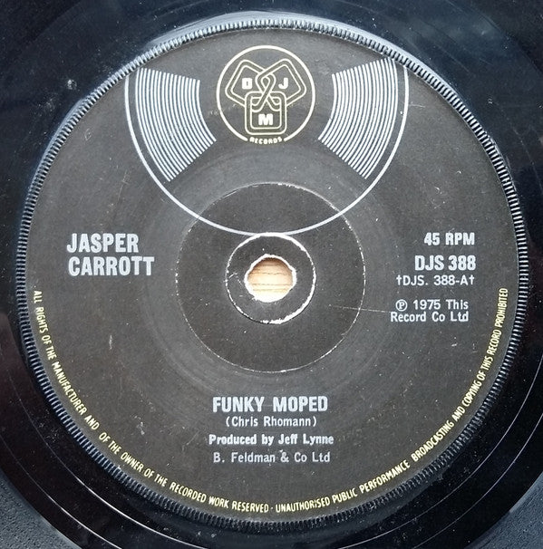 Jasper Carrott : Funky Moped (7", Single, Sol)