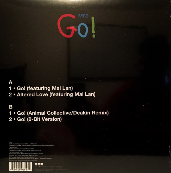 M83 : Go! (12", Single, Ltd, Blu)