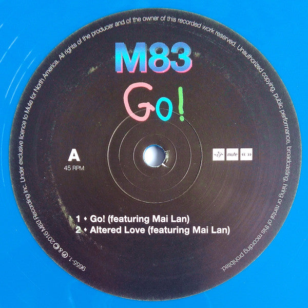 M83 : Go! (12", Single, Ltd, Blu)
