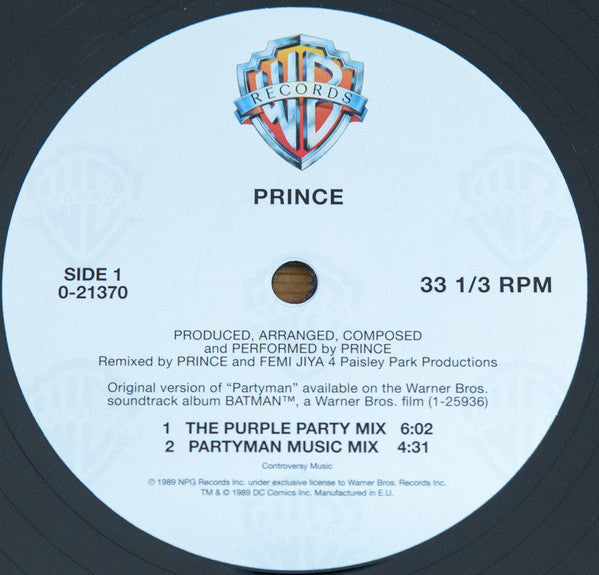 Prince : Partyman (12", Maxi, RSD, RE)