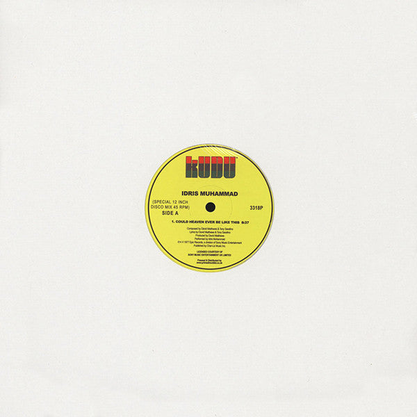 Idris Muhammad : Could Heaven Ever Be Like This  (12", RSD, RE)