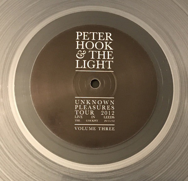 Peter Hook And The Light : Unknown Pleasures Tour 2012 Live In Leeds Volume Three (LP, Album, Ltd, Cle)