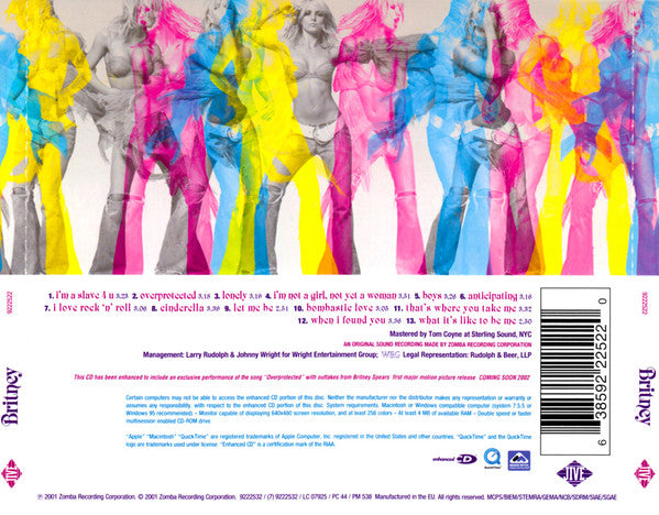 Britney Spears : Britney (CD, Album, Enh)